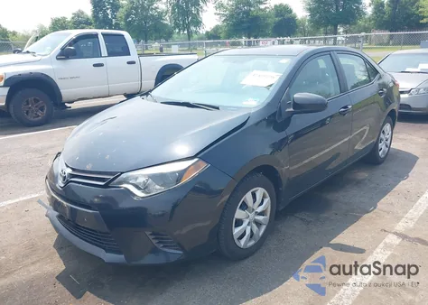 2016 Toyota Corolla Le z USA, uszkodzony, nr VIN 2T1BURHE9GC696133